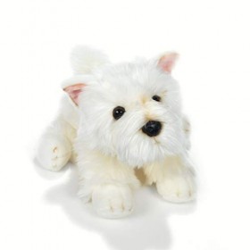 Plush & Company 15886 Angie-Dog Westie 30 cm de Long, Multicolore