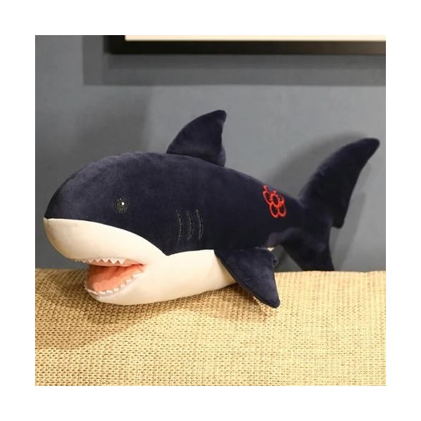 KiLoom Peluches Jouets en Peluche Peluche Animal Requin Poupées pour Enfants Garçons Anniversaire Apaisement Cadeaux 50cm 3