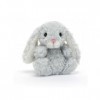 Jellycat Yummy Bunny Silver - L: 7 cm x l: 9 cm x h: 15 cm