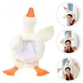 Alasum Costume doie Blanche Couvre-Chef Bandeau Hurlant Chapeau doie Couvre-Chef danimal en Peluche Animaux en Peluche