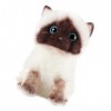 Toyvian 1Pc Chat Marionnette Peluche Douce Poupée Chat Riolu Peluche Poupée Ornement Chat Animal Bébé Poupée Chimmy Peluche A