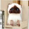 Toyvian 1Pc Chat Marionnette Peluche Douce Poupée Chat Riolu Peluche Poupée Ornement Chat Animal Bébé Poupée Chimmy Peluche A