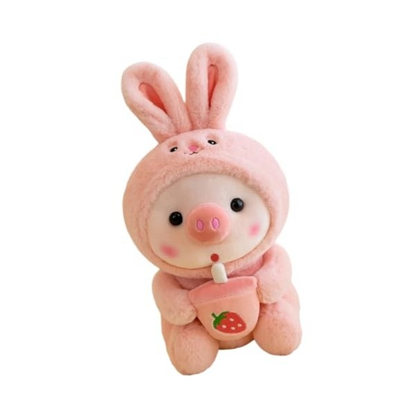 VICASKY Lapin en Peluche pour Le Festival du Printemps Jouets Cochon en Peluche Sac De Nouvel an Jouets pour Animaux en Peluc