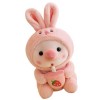 VICASKY Lapin en Peluche pour Le Festival du Printemps Jouets Cochon en Peluche Sac De Nouvel an Jouets pour Animaux en Peluc