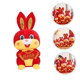 Totority 2 Pièces Cadeaux du Nouvel an Poupée De Mascotte De Lapin Mini Animaux en Peluche Poupée De Lapin Animaux en Peluche