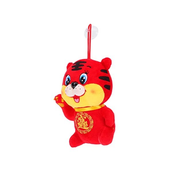 Totority 2 Pièces Année du Tigre Poupée Tigre en Peluche Jouet De Tigre De Fortune Mini Peluches Mini Oreiller Jouet De Poupé