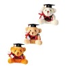 ibasenice 4 Pièces Cadeau De Fête De Remise des Diplômes Arrangement Floral Ours Poupée Ours Grad Poupée Bouquet De Fleurs Pe