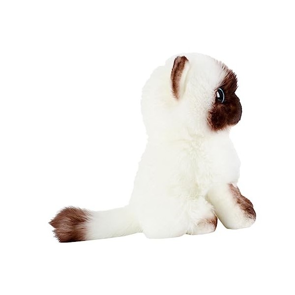 DIKACA Animal en Peluche Poupée en Peluche Peluche Chat Poupée Oreiller Chat Poupée Chat Siamois Animal en Peluche Chaton Ore