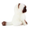 DIKACA Animal en Peluche Poupée en Peluche Peluche Chat Poupée Oreiller Chat Poupée Chat Siamois Animal en Peluche Chaton Ore