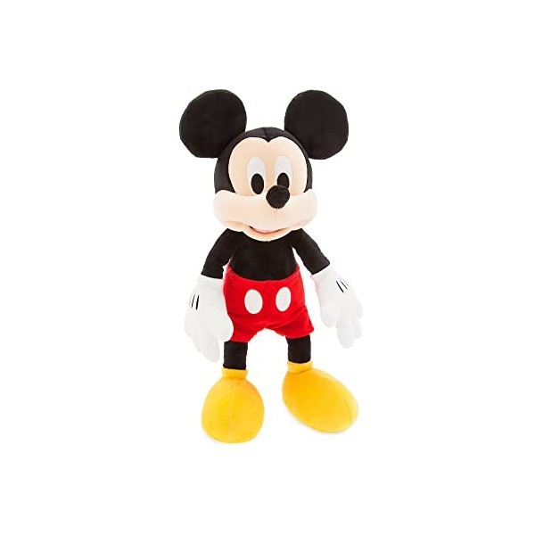Disney Store Peluche Mickey de Taille Moyenne, 28 cm, Personnage en Peluche avec détails brodés, Portant Une Tenue élégante -