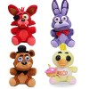 Zhongkaihua Foxy le pirate + Bonnie cauchemar + Fazbear + Chica Set Five Nights Jeu en peluche Fnaf Jouets Fnaf Emplacement s