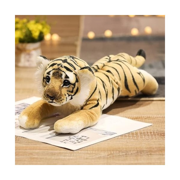 CAWACH Lion Peluche Jouet Lion Tigre léopard poupée poupée Oreiller Cadeau pour Enfants-B,39cm