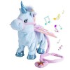 Abester Volonté Chant et Marche Licorne Peluche Électrique Peluche Électrique Musique Animée Jouets pour Bébés Enfants Cadeau