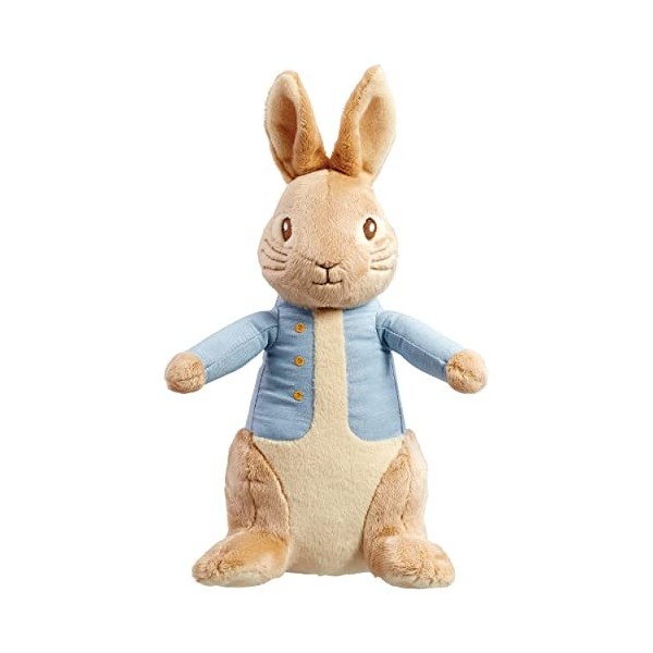 Rainbow Designs Peter Rabbit Peluche officielle Peter Rabbit Grand format 24 cm – Cadeau pour nouveau-né – Grand animal en pe