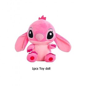 Figurine en Peluche Lilo et Stitch Peluche Personnage Stitch Poupée en Peluche pour Enfants Angel and Stitch Poupées de Chiff