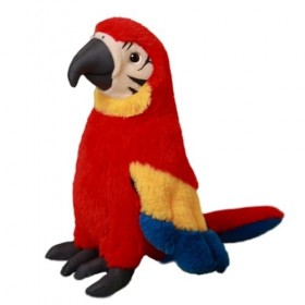 MiuxE Peluche Perroque Perroquet en Peluche Jouet Animal en Peluche Perroquet Figurine en Peluche Simulation Oiseau en Peluch
