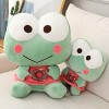 35cm-45cm Mignon Donuts Grenouille en Peluche Jouets en Peluche Coton Oreiller Enfants Jouets Kawaii Sourire Grenouille Poupé