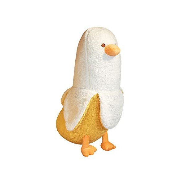 shownicer Oreiller en Peluche Canard, Animaux en Peluche, Kawaii Banane Canard Peluche Géante, Jouet Doux Animal Poupée, Cous