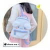 TYHQY Mignon sac en peluche My Melody, sac à dos Kawaii Cinnamoroll JK - sac à main décole Lolita mignon - sac à dos cadeau 