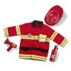 Melissa & Doug Ensemble de jeu de rôle Fire Chief | Jeu de simulation | Costume pour enfants | 3 + | Cadeau pour garçon ou fi