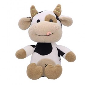 Rongm Jouet en Peluche de Veau, Jouet en Peluche de Vache Mignon et Exquis, pour Les Cadeaux danniversaire denfants Cadeaux