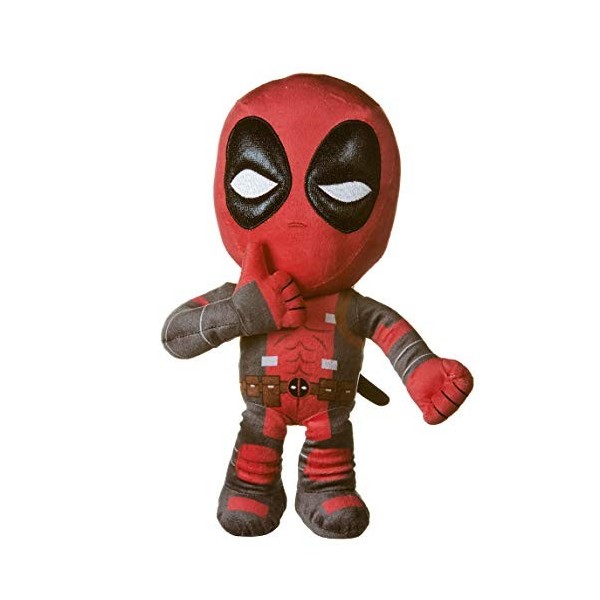 Marvel Deadpool Peluche posture bras ouverts, main coeur, approuvé et surprise - 30 cm 12" Deadpool Pose Surprise 