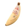 LICHENGTAI Peluche Banane Oreiller, Créatif en Forme de Banane en Peluche Oreiller Bourré Coussin Cadeau Poupée Jouet, Oreill