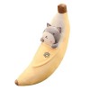 LICHENGTAI Peluche Banane Oreiller, Créatif en Forme de Banane en Peluche Oreiller Bourré Coussin Cadeau Poupée Jouet, Oreill