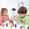 Stumble Guys Figurine, 24 Pièces Mini Ensemble De Figurines Stumble Guys Avec Cartes, Jouets Réalistes Pour Gars Collection D