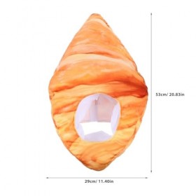 PRETYZOOM Drôle Chapeaux Croissant Pain En Forme De Chapeau Nourriture Casque Nouveauté En Peluche Chapeau Noël Nouvel An Fes