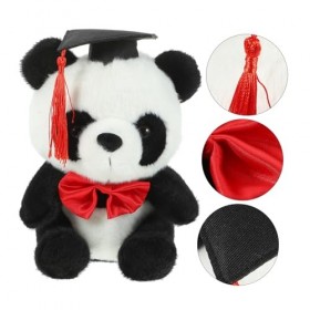 Toyvian Grad Panda Ours en Peluche Graduation Panda en Peluche Panda en Peluche avec Casquettes 2024 Graduation Poupées Gradu