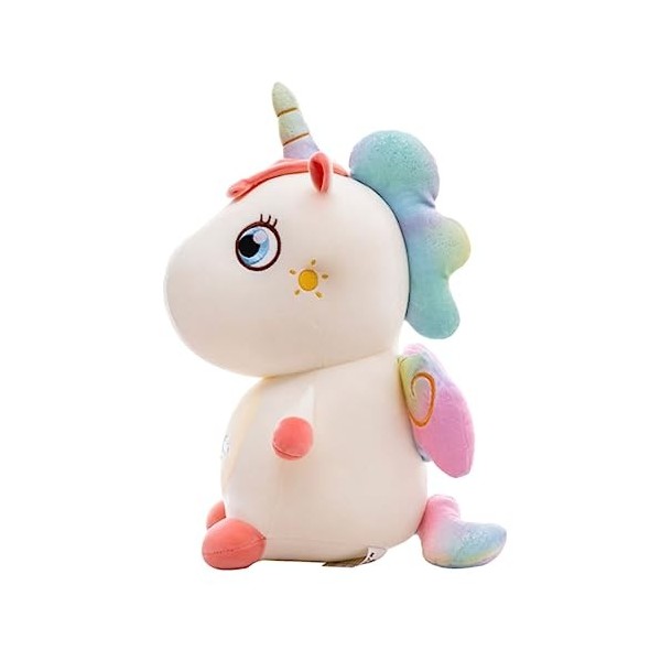 DIKACA 1 Pc Poupée Licorne Oreiller en Peluche Douce Poupée en Peluche Cadeaux De Noël Décor De Vacances Licornes en Peluche 