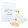 Histoire dOurs - Peluche chat - Gris - 18 cm - A LA CAMPAGNE - HO3156