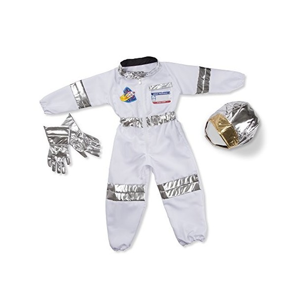 Melissa & Doug Déguisement Astronaute, Costume pour filles et garçons avec accessoires,Jeu de rôle,Jouet créatif, Cadeau pour