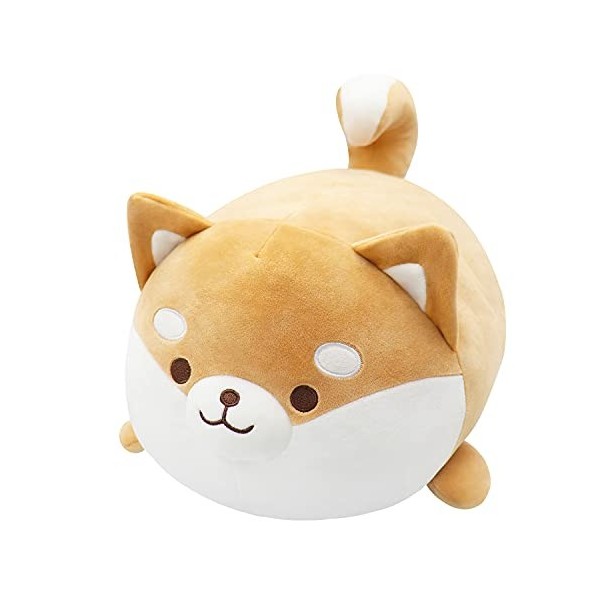 Fortunings JDS Shiba Inu Coussin en Peluche Chien Confortable Coussin en Peluche Mignon Coussin Rembourré Poupée Douce Couss