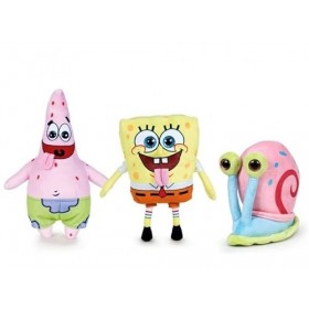 WHITEHOUSE LEISURE Peluche Bob léponge Twinkle avec yeux scintillants au choix Bob léponge Patrick, Gary, 26 cm Patrick 