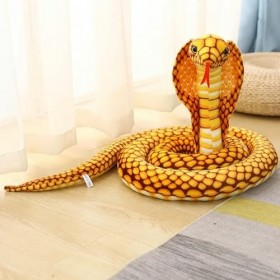 Cobra Peluche Jouet Peluche Serpent Peluche Oreiller canapé Chaise décoration Accessoires Fille garçon Cadeaux 80cm 3