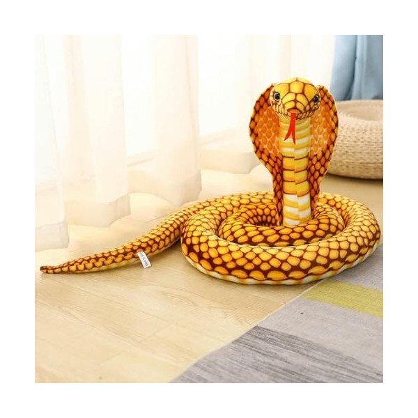 Cobra Peluche Jouet Peluche Serpent Peluche Oreiller canapé Chaise décoration Accessoires Fille garçon Cadeaux 80cm 3