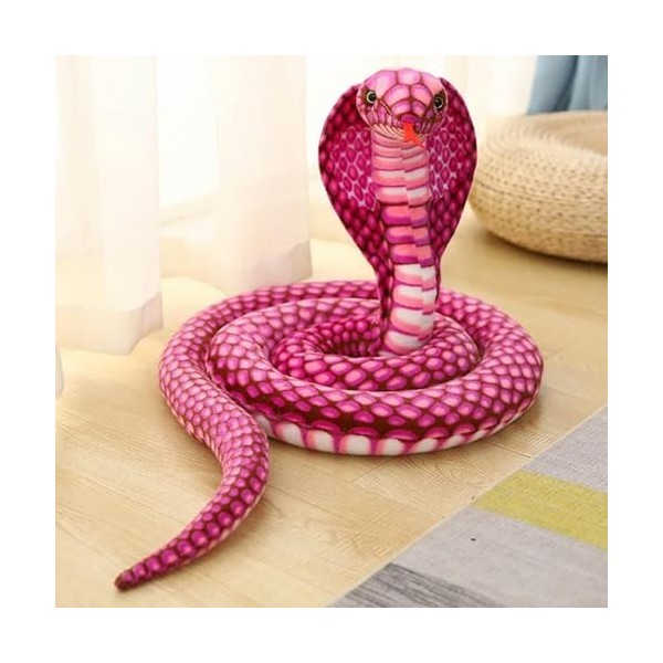 Cobra Peluche Jouet Peluche Serpent Peluche Oreiller canapé Chaise décoration Accessoires Fille garçon Cadeaux 80cm 3