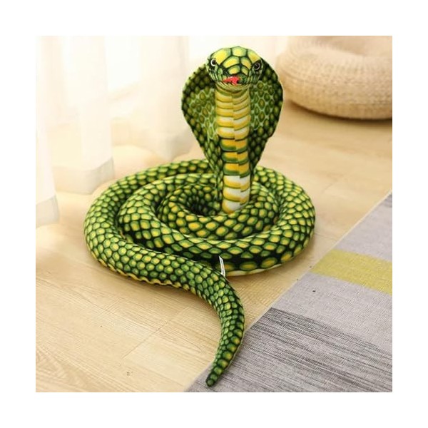 Cobra Peluche Jouet Peluche Serpent Peluche Oreiller canapé Chaise décoration Accessoires Fille garçon Cadeaux 80cm 3