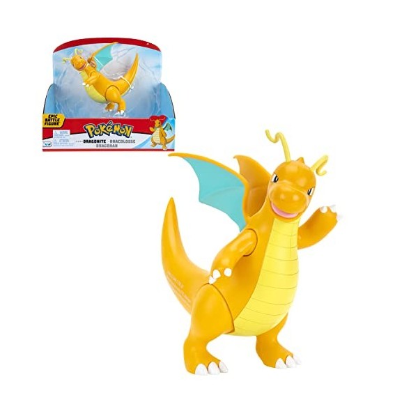 Bandai - Pokémon - Figurine Légendaire Epic Battle - Dracolosse Dragonite - Figurine articulée géante de 30 cm - Pokémon dr