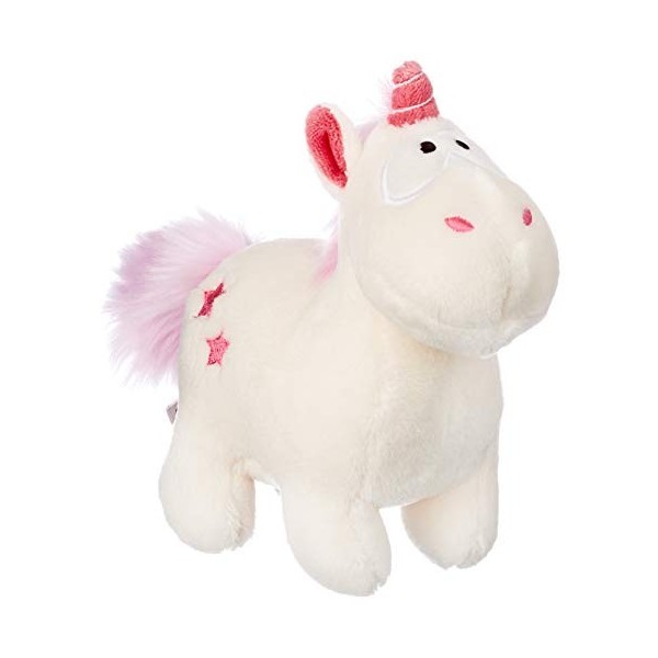 NICI Theodor - Peluche Licorne - Collection Theodor et ses Amis - Toucher Ultra Doux - Blanche et Rose - Taille 15 cm