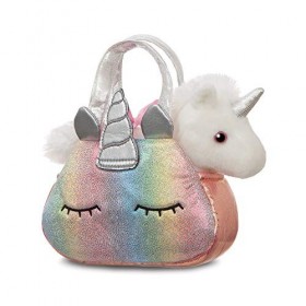 Aurora, 61253, Fancy Pals, Licorne Arc-en-Ciel Peek-a-Boo, 20&nbsp;cm, Peluche, Multicolore