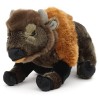 Uni-Toys - Bison, Assis – 29 cm Longueur – Bœuf en Peluche, Wisent, bœuf Sauvage, Doudou