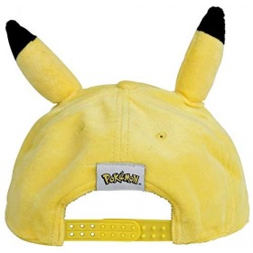 Pokemon Pikachu Unisexe Casquette Jaune One Size 80% Polyester, 20% Coton