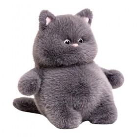 Kasmole Jouet en Peluche pour Chat | Animal en Peluche de Gros Chat en Peluche Moelleuse,Chat en Peluche en Peluche, interact