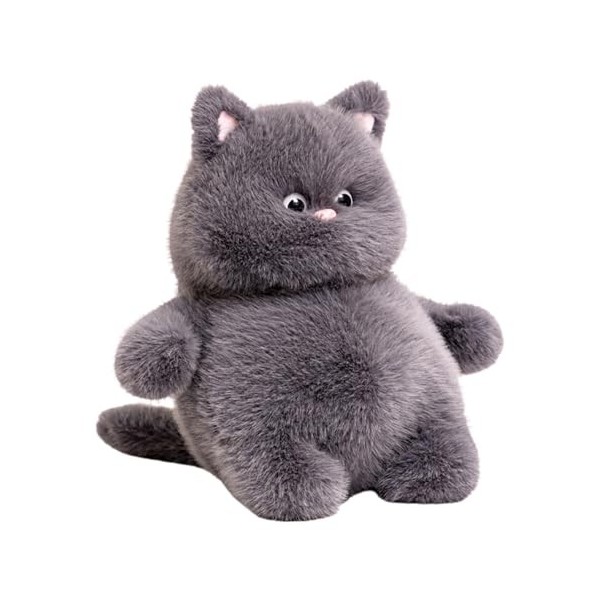 Kasmole Jouet en Peluche pour Chat | Animal en Peluche de Gros Chat en Peluche Moelleuse,Chat en Peluche en Peluche, interact