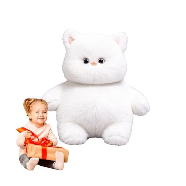 Kasmole Jouet en Peluche pour Chat | Animal en Peluche de Gros Chat en Peluche Moelleuse,Chat en Peluche en Peluche, interact