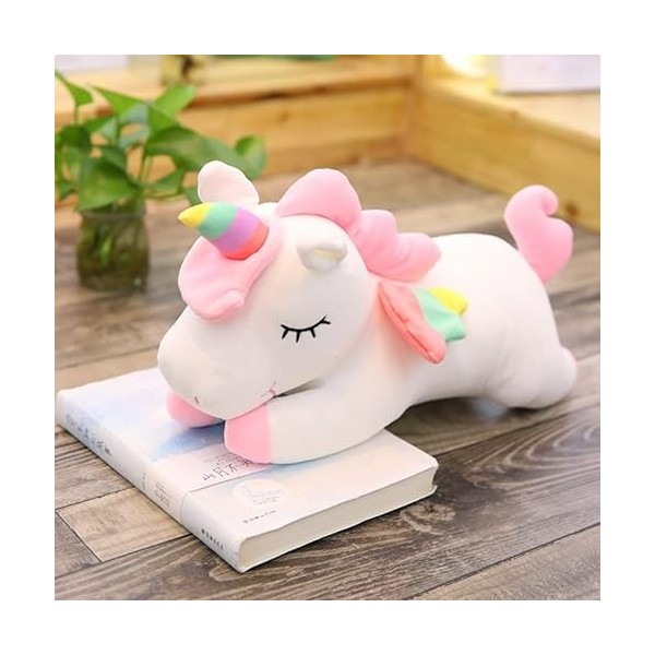 DHESSO 20 cm-120 cm Grand Ange Licorne poupée en Peluche Licorne poupée Enfants poupée Oreiller Doux Coussin Rose 30 cm