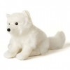 Uni-Toys - Renard polaire assis - 23 cm hauteur - Renard en peluche, renard de neige - peluche